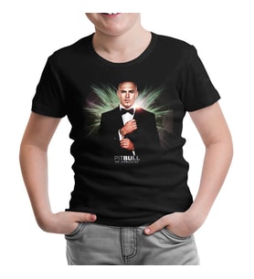 Pitbull Siyah Çocuk Tshirt