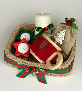 Ng Gifts El Emeği Örgü Sepette Yılbaşı Hediye Seti