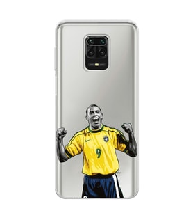 Redmi Note 9 Pro / 9s Uyumlu Ronaldo Nazario Futbol Tasarımlı Şeffaf Telefon Kılıfı