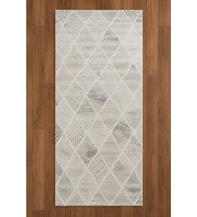 Sultan Erva Beyaz - Bej Modern Akrilik Makine Dokuma Salon Halısı - 4206