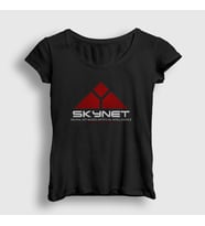 Presmono Kadın Siyah Skynet Film The Terminator T-Shirt 254979tt