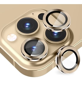 ALLY iPhone 14 Pro-14 Pro Max 3D Metal Çerçeveli Kamera Lens Koruyucu-(5775) - HUOBPS6995-4820
