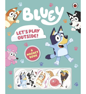 Bluey: Let'S Play Outside!: Magnet Book (Krem)