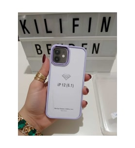 İphone 12 / 12 Pro Renkli Kenar Kılıf Modeli