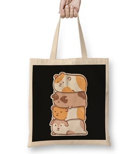 Kawaii Guinea Pigs Bez Çanta Uzun Saplı