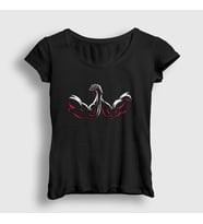 Presmono Kadın Siyah Arm Wrestling Bilek Güreşi T-Shirt 495402tt