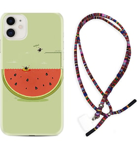 Apple iPhone 11 12 13 Mini Kılıf Boyun Asklı Rasta Silikon Woohoo 1373