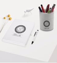BK Gift Kişiye Özel İsimli Beyaz Defter Kalem ve Kalemlik Hediye Seti - Model 2