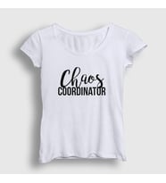 Presmono Kadın Beyaz Chaos Coordinator Ofis Beyaz Yaka T-Shirt 463718tt (Beyaz)