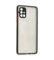 Samsung Galaxy A71 Kılıf Montreal Silikon Kapak - Siyah