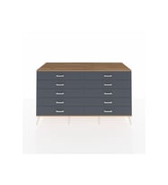 Kronos Konsol 10 Çekmeceli  176x59x99 Çam-Çam/Antrasit