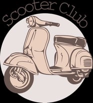 Scooter Club Sticker 10x10 cmRenkli Sticker
