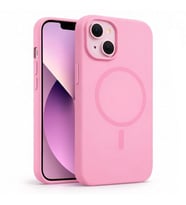 Coverzone ?phone 15 Plus ile Uyumlu Kadife ?� Y�zeyli Premium Silikon K?l?f MagSafe ile Uyumlu Kablosuz ?arj Destekli Darbe Emici Yumu?ak Dokulu Koruma Tasar?ml? Telefon K?l?f? ?eker