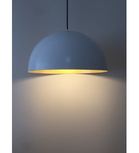 MYLİGHTS  SPOR  BEYAZ İÇİ SARI METAL SARKIT AVİZE  40CM