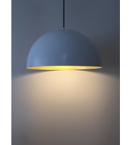 MYLİGHTS  SPOR  BEYAZ İÇİ SARI METAL SARKIT AVİZE  40CM