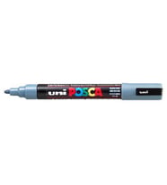 Uni Posca PC-5M Boyama Markörü 1.8-2.5 mm KURŞUN GRİ 