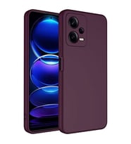 Coverzone Xiaomi Redmi Note 12 5G ?le Uyumlu K?l?f Z-Mara Lansman Vieri Tam Koruma Arka Kapak Kamera Koruma �?k?nt?l? P�r�zs�z Y�zey Mor