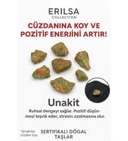 Sertifikalı Ham Cüzdan Boy Unakit Taşı Kütle - Duygusal Şifa ve Günlük Ruhsal Denge (Çok Renkli)