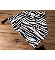 ZEBRA DESENLİ RUNNER (Krem)