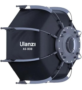 Ulanzi As-D30 30Cm Mini Bowens Montajlı Ve Izgaralı Sekizgen Softbox (Standart)