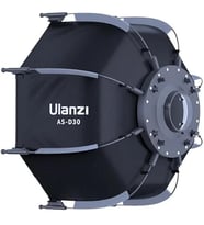 Ulanzi As-D30 30Cm Mini Bowens Montajlı Ve Izgaralı Sekizgen Softbox (Standart)