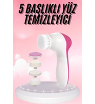 5 Başlıklı Titreşimli Cilt Temizleme Seti Canlandırıcı ve Onarıcı