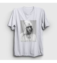 Presmono Unisex Beyaz Billie Eilish T-Shirt 153681tt