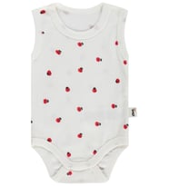 Civil Baby Uğur Böceği Empirme 0-48 Ay Çıtçıtlı Badi - Ekru
