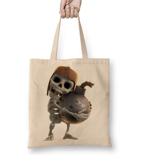 Skeleton Carrying Bomb Clash of Clans Clash Bez Çanta Uzun Saplı