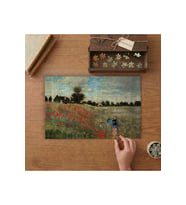 Gelincikler - Claude Monet Tasarımı 240 parça Ahşap Puzzle Ahşap Kutuda MP06577