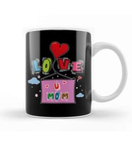 Love You Mom Anneler Günü Kupa Bardak Porselen