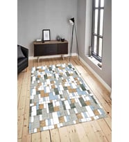 Dijital Baskılı Yıkanabilir Kaymaz Modern Renkli Salon Halısı Mutfak Halısı Yolluk ND-HY-1192 (Çok Renkli)