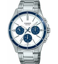 Casio MTP-1374D-7A2VDF Quartz Çelik Gri Beyaz Kadran 44 mm Erkek Kol Saati