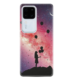 Vivo V30 Kılıf Desenli Silikon Flowers Cat 2 1349