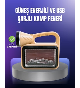 Solar Enerjili Alev Lambası – El Feneri ve Dekoratif Işık