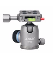 JUSINO BT-02 Profesyonel Tripod Kafası Aluminyum Gümüş Renk