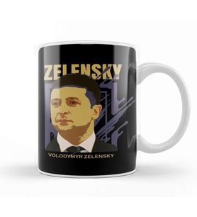 Volodymyr Zelensky Kupa Bardak Porselen