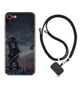 Apple iPhone 5 6 7 8 Plus Se XR Kılıf Boyun Askılı Silikon Warrior 1653