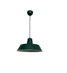 Rsylight Retro Gofrato Haki Yeşil Metal Dekoratif Tekli Kafe Mutfak Aydınlatma Avize Çap:30 cm