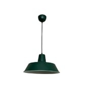 Rsylight Retro Gofrato Haki Yeşil Metal Dekoratif Tekli Kafe Mutfak Aydınlatma Avize Çap:30 cm