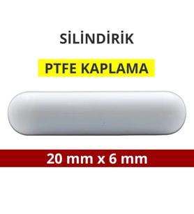 Dolar Kimya Manyetik Balık - Silindirik (PTFE Kaplı) - 20 mm x 6 mm
