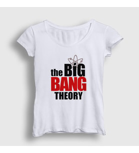 Presmono Kadın Beyaz Logo The Big Bang Theory T-Shirt 181433tt