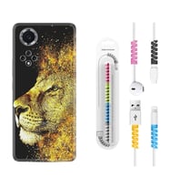 Huawei Nova Y70 Y90 Nova 9 SE  Kılıf Kablo Koruma Spiral Silikon Leon 1323