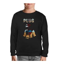 PUBG - Red Storm Siyah Çocuk Sweatshirt