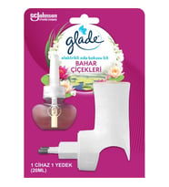 Glade Elektrikli Oda Kokusu Kit Bahar Çiçekleri 1 Ad Cihaz 1 Ad Yedek