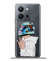 Vivo Y36 Kapak HD Renkli Dizayn Silikon Kılıf - Motorcu
