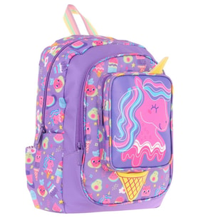 Kaukko Kids Üç Gözlü (Kız Çocuk) Okul Sırt Çantası (Unicorn Detaylı) - L5224
