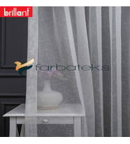2Kat Pileli Brillant Form Desen Sade Şık Moda Tarz Tasarım Tül Perde