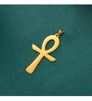 Altın Kaplama " Ankh" Gümüş Kolye Ucu