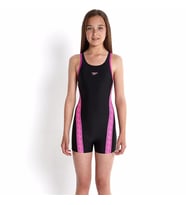 Speedo Endurance 10 Kız Çocuk Yüzücü Mayosu - Siyah/Mavi